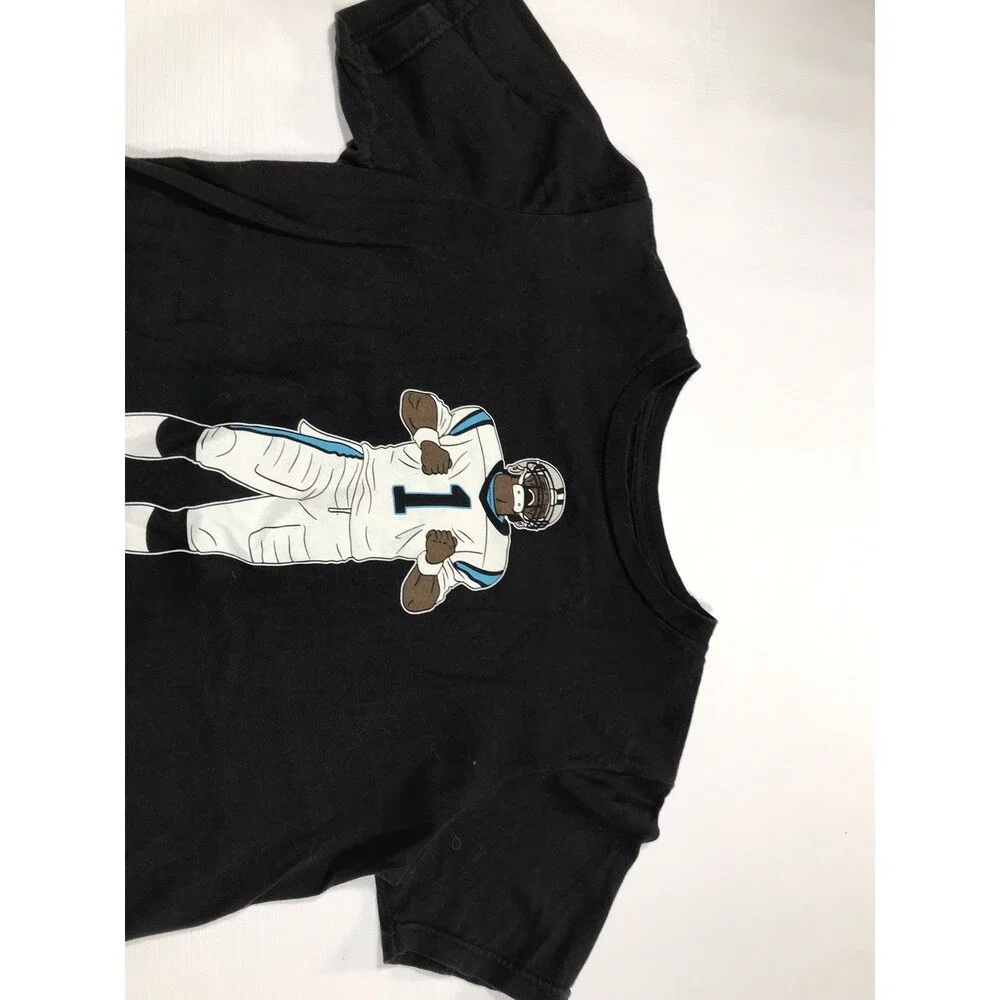 Nike Tee Cam Newton Carolina Panthers Celebration Pose T Shirt Black Sz M 10/12